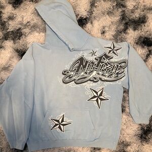 No Fear Baby Blue Hoodie